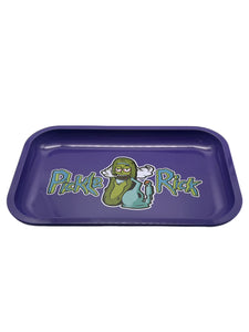 Pickle Rick Rolling Tray – 420 Pipes